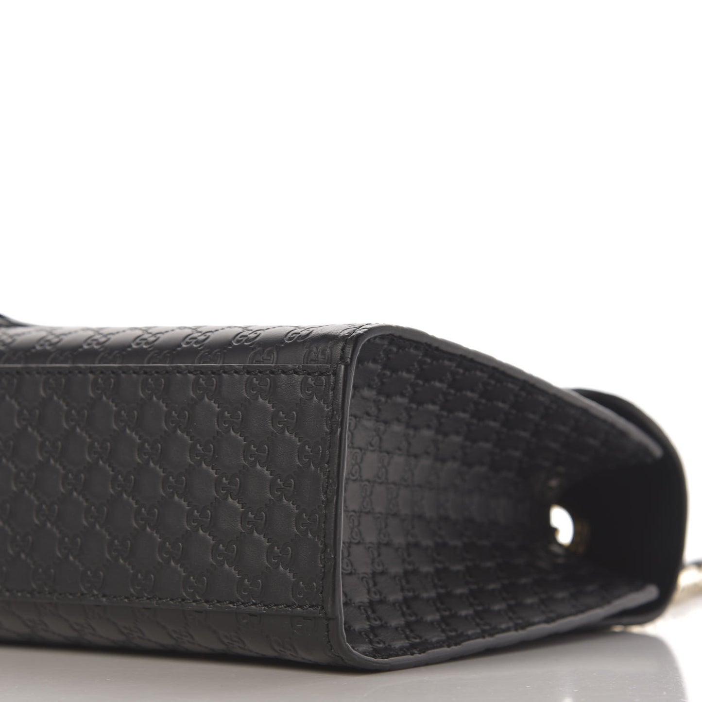 Microguccissima Medium Emily Chain Shoulder Bag Black