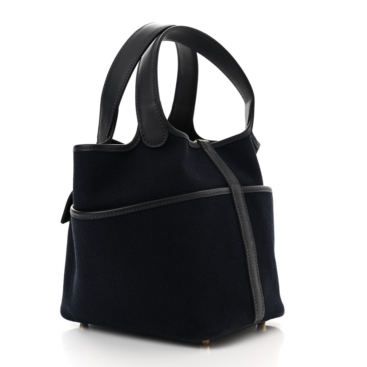 Hermes Toile Goeland Swift Cargo Picotin Lock 18 Bleu Marine 3 of 11