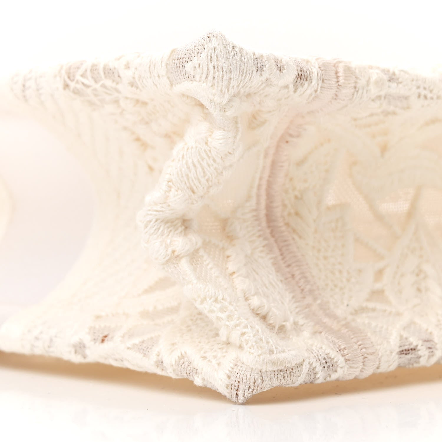 Christian Dior Transparent Embroidered Mesh Macrame Mini Book Tote White 9 of 12