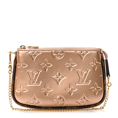 Louis Vuitton Metallic Vernis Mini Pochette Accessories Rose Gold 1 of 6