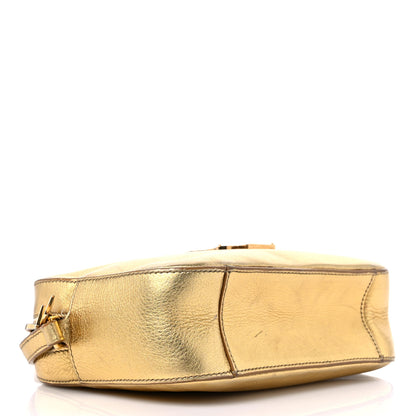 Saint Laurent Metallic Calfskin Small Classic Monogram Camera Bag Gold 4 of 18