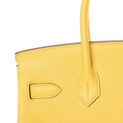 Hermes Taurillon Novillo Birkin 30 Jaune De Naples 28 of 36
