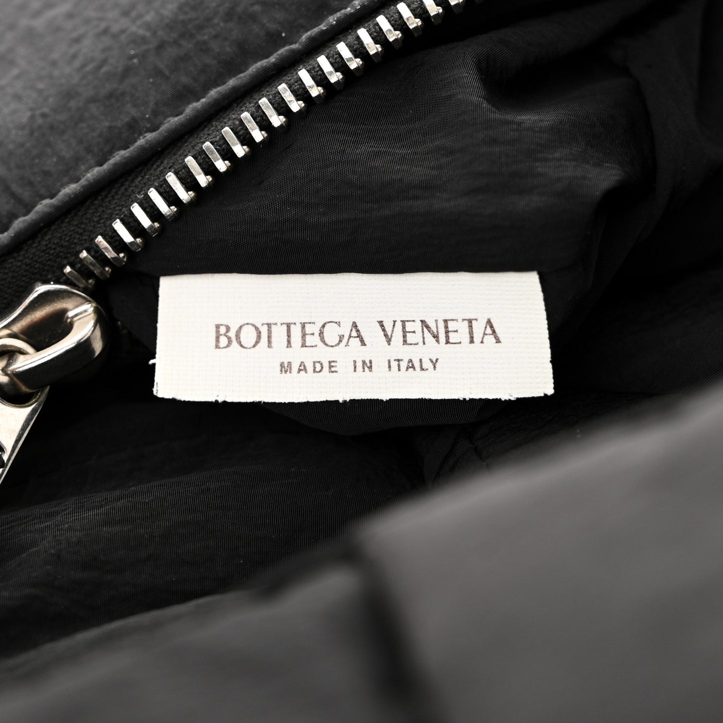 Nylon Intrecciato Padded Tech Cassette Bag Black