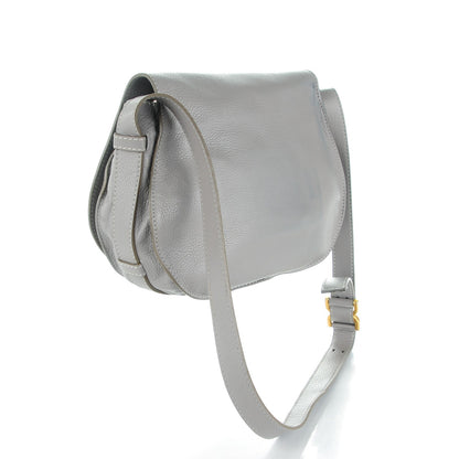 Chloe Calfskin Medium Marcie Round Crossbody Bag Cashmere Grey 3 of 12