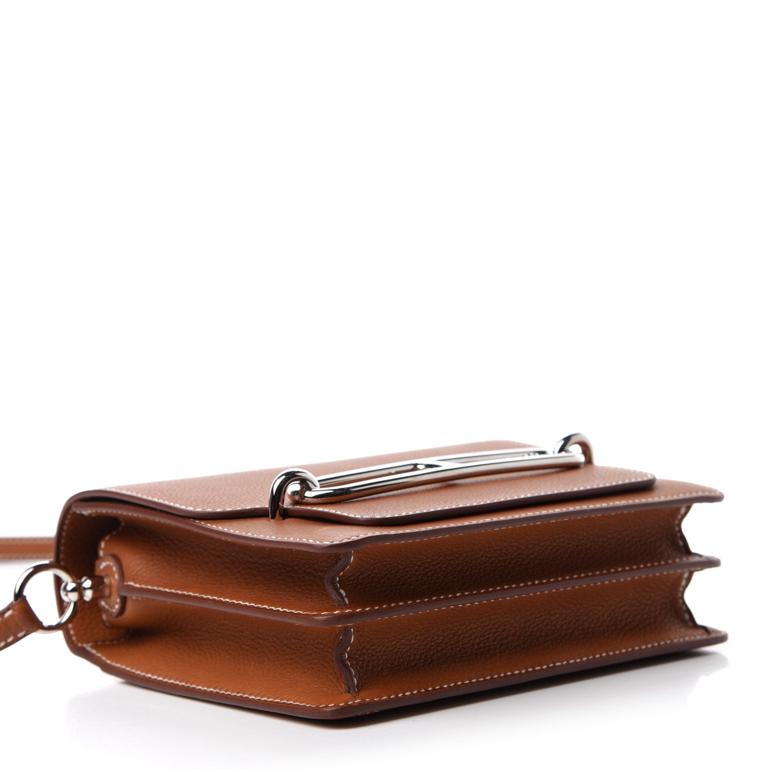 Hermes Barenia Faubourg Mini Sac Roulis Fauve 4 of 11