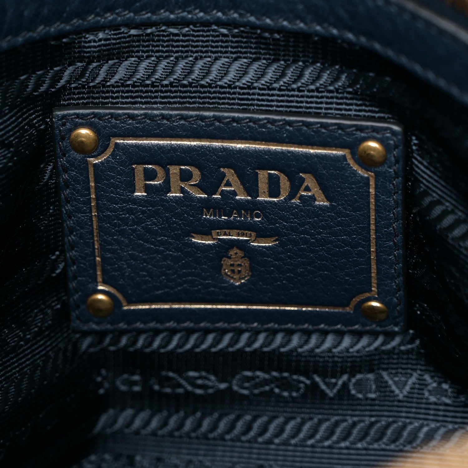 Prada Vitello Phenix Top Handle Bag Baltico 6 of 9
