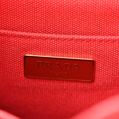 Prada Canapa Small Logo Tote Rosso 6 of 10