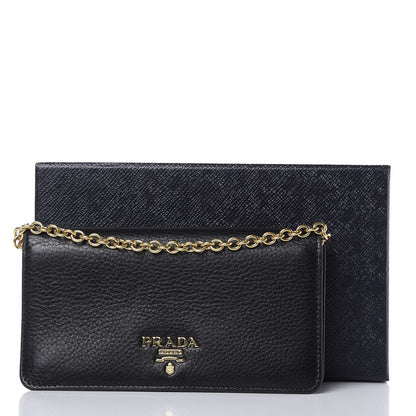 Prada Vitello Daino Mini Crossbody Bag Black 9 of 12