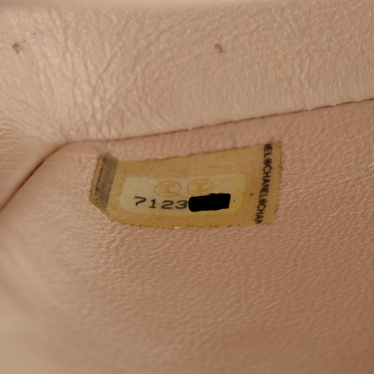 Lambskin East West Chocolate Bar Flap Beige