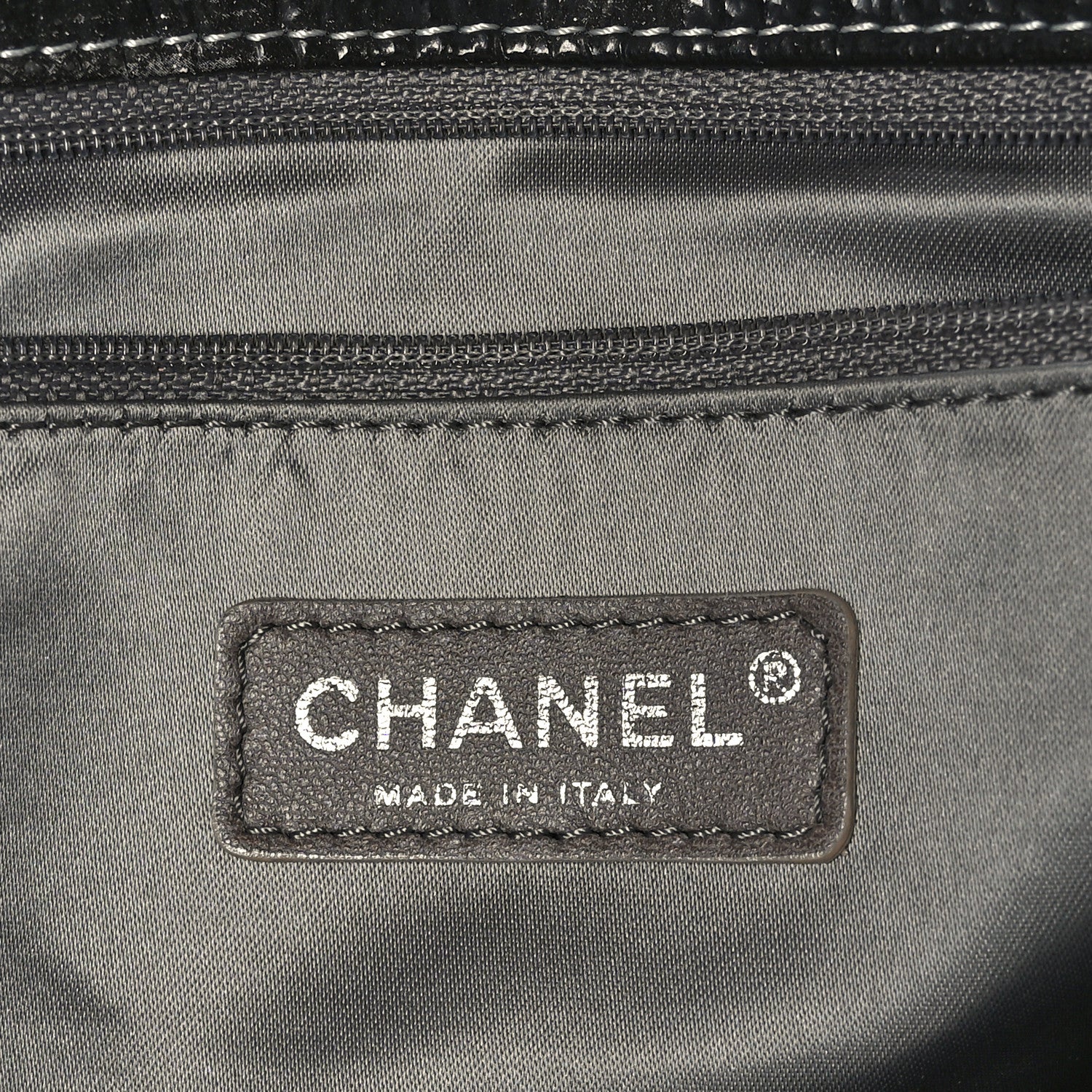 Chanel Vinyl Quilted Jumbo Melrose Degrade Flap Black 6 of 10