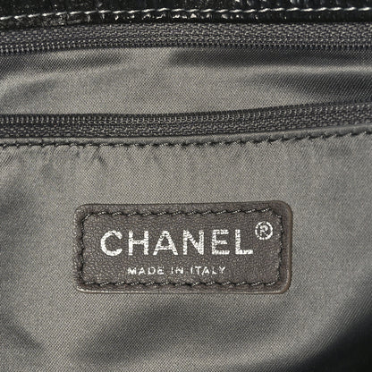 Chanel Vinyl Quilted Jumbo Melrose Degrade Flap Black 6 of 10