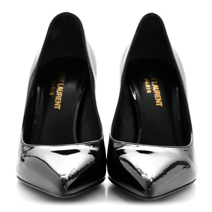 Saint Laurent Patent Classic Paris 105 Escarpin Pumps 36 Black 3 of 11