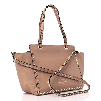 Valentino Garavani Vitello Small Rockstud Tote Skin Sorbet 3 of 10