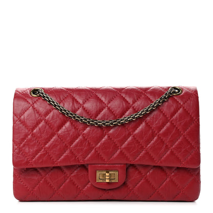Chanel Aged Calfskin Quilted 2.55 Reissue 226 Flap Red 1 of 4