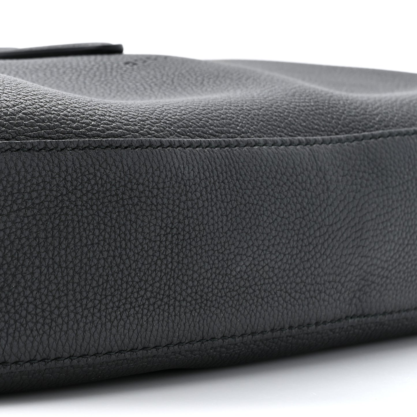 Soft Grained Calfskin Large Jackie Hobo Black