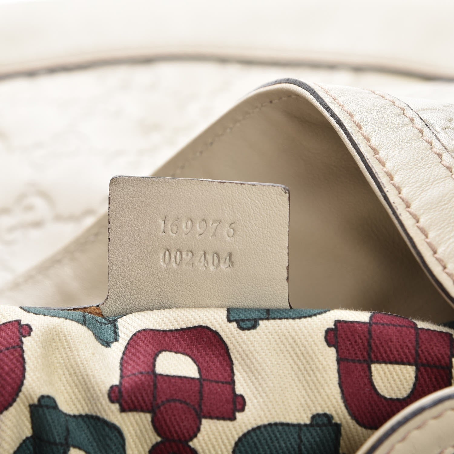 Gucci Guccissima Peggy Bamboo Top Handle Bag Ivory 8 of 13