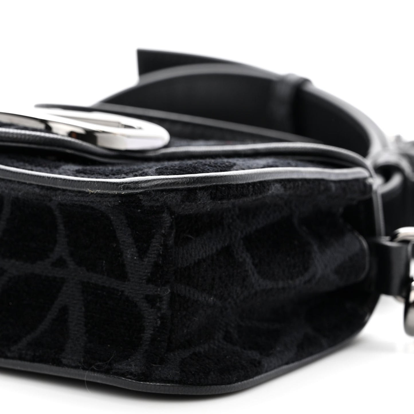 Canvas Toile Iconographe Vlogo Mini Loco Crossbody Bag Black