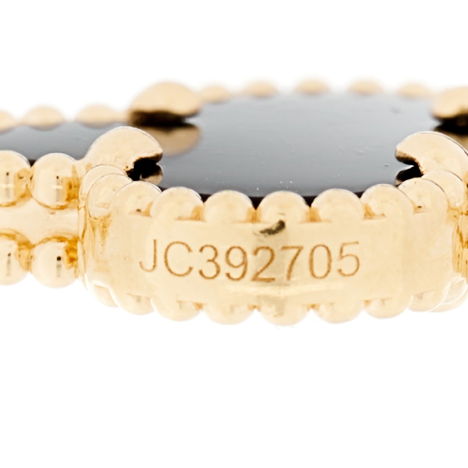 Van Cleef & Arpels 18K Yellow Gold Black Onyx 5 Motifs Vintage Alhambra Bracelet 5 of 6