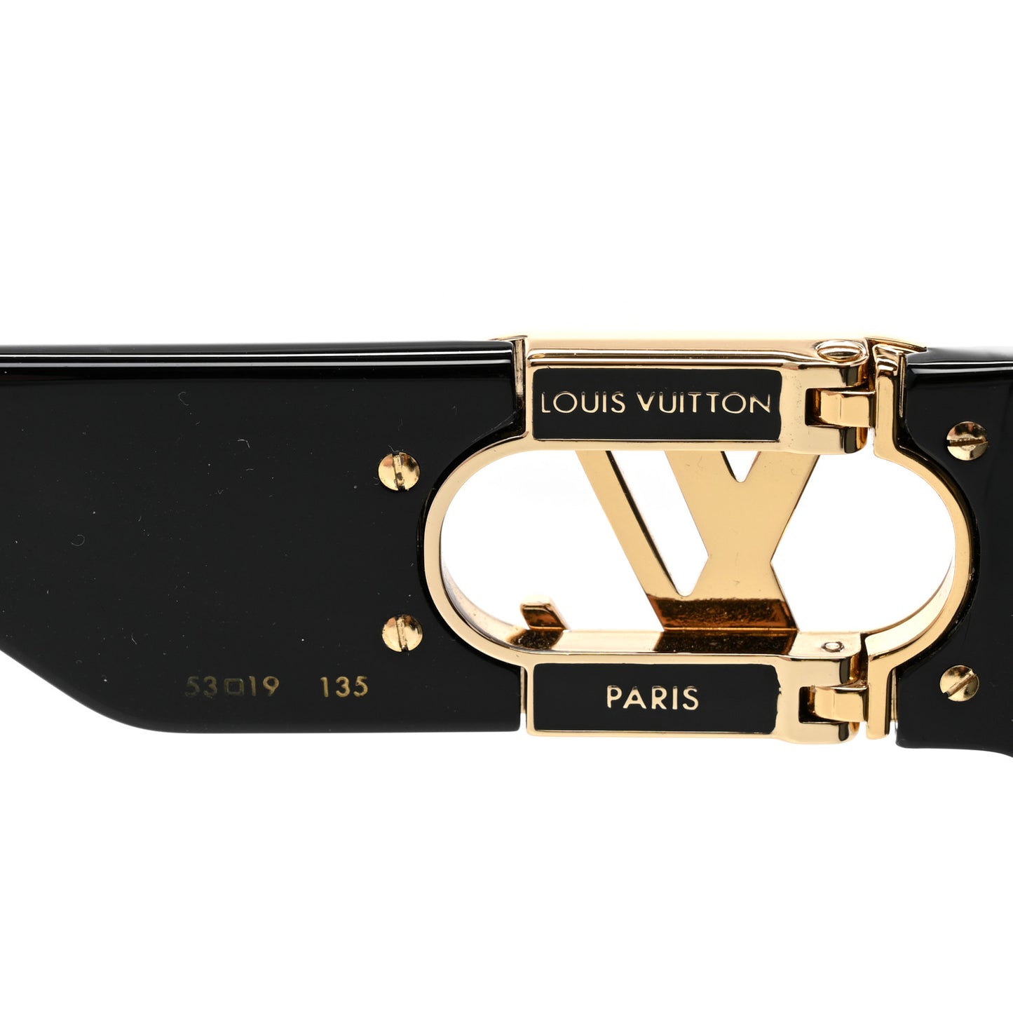 Acetate LV Link Square Sunglasses Z1478E Black