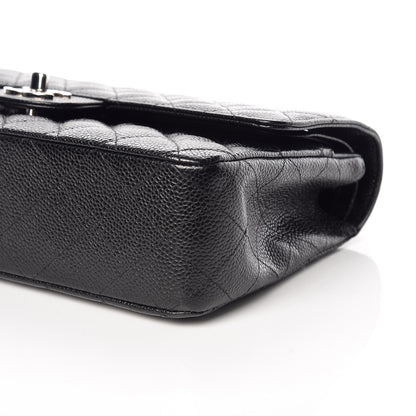 Chanel Caviar Quilted Medium Double Flap Black 7 of 10
