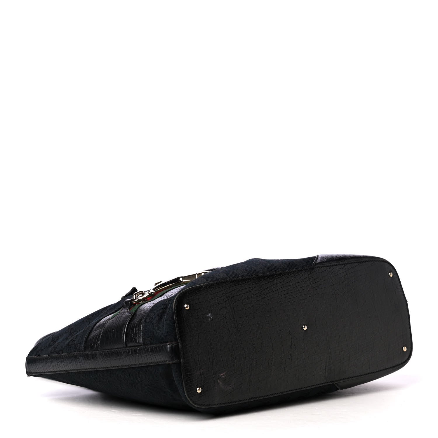 Gucci Monogram Medium Hasler Tote Black 3 of 4