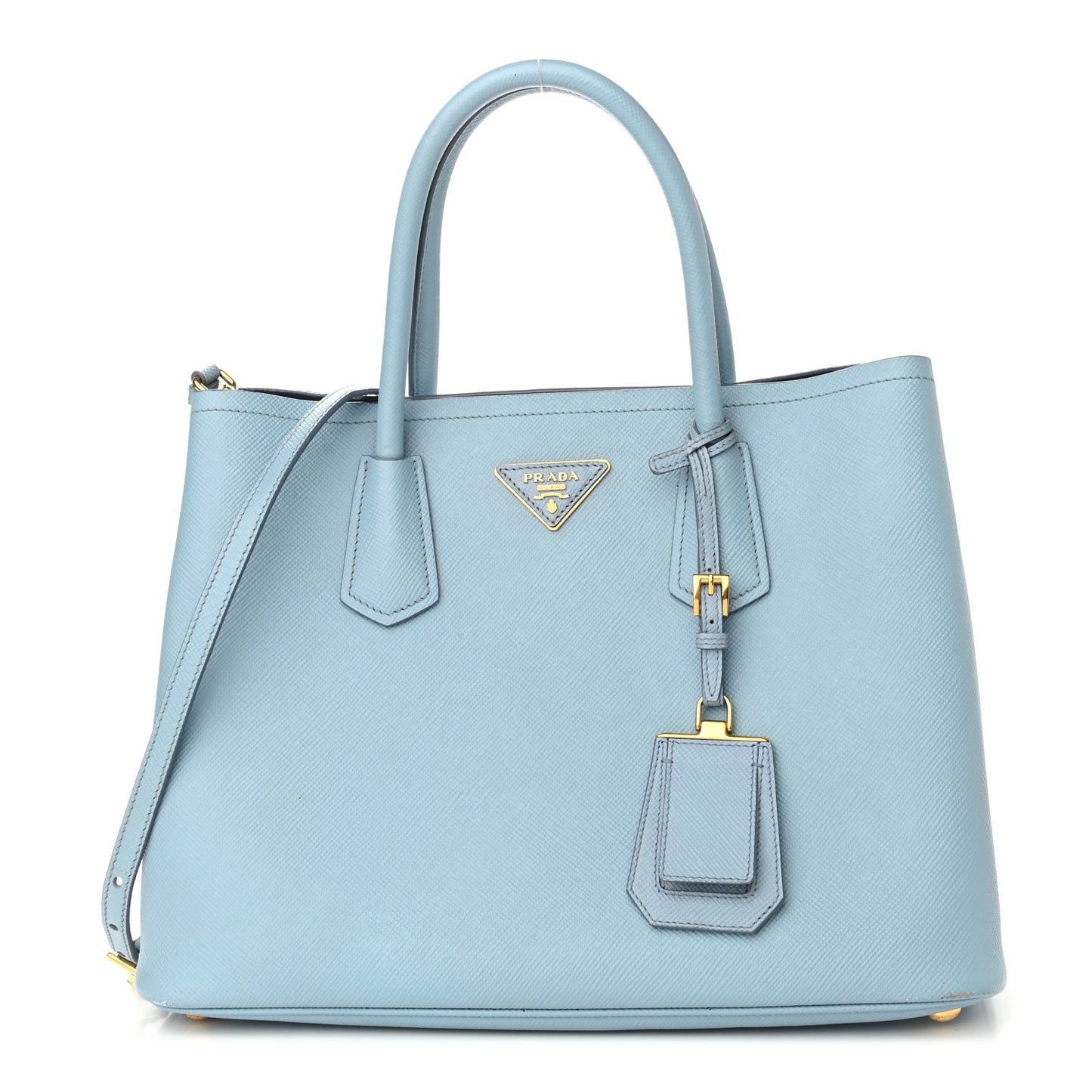 Saffiano Cuir Medium Double Bag Astrale