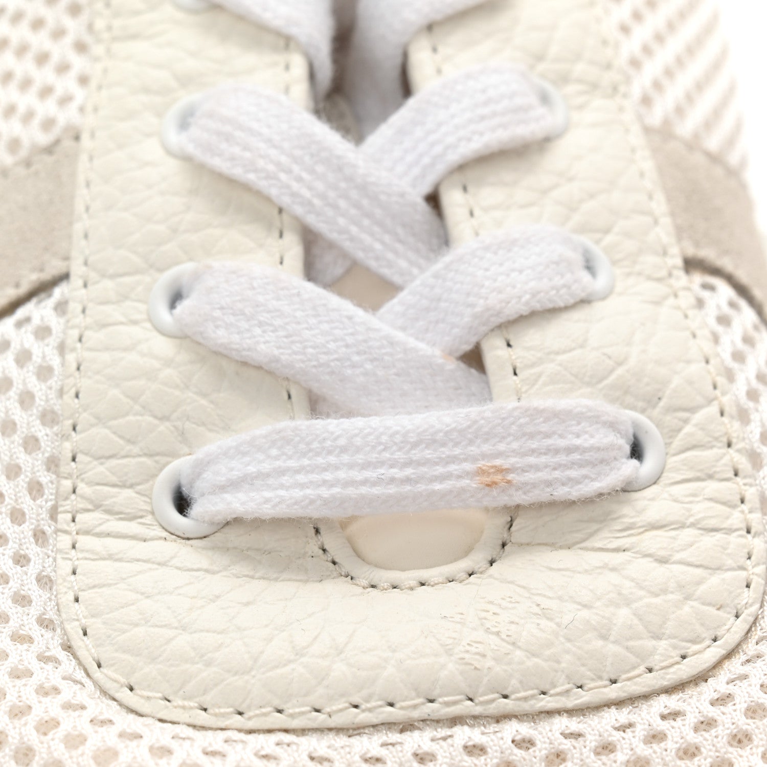 Chanel Calfskin Mesh Suede Mens CC Sneakers 45 White Black 10 of 11