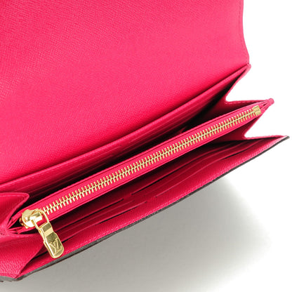 Louis Vuitton Monogram 2015 Christmas Animation Sarah Wallet Hibiscus 6 of 7