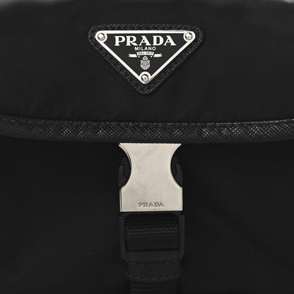 Prada Tessuto Nylon Saffiano Marsupio Triple Pocket Belt Bag Black 8 of 11