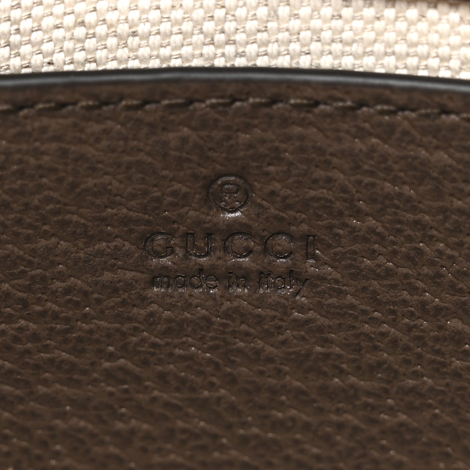 Gucci GG Supreme Monogram Textured Dollar Calfskin Mini Ophidia Chain Bag Beige Ebony 6 of 10