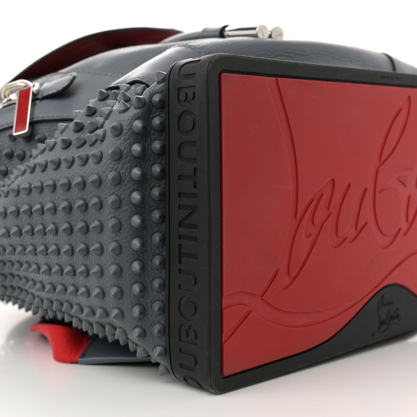 Calfskin Spiked Explorafunk Backpack Charbon