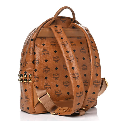 MCM Visetos Small Side Stud Stark Backpack Cognac 2 of 7