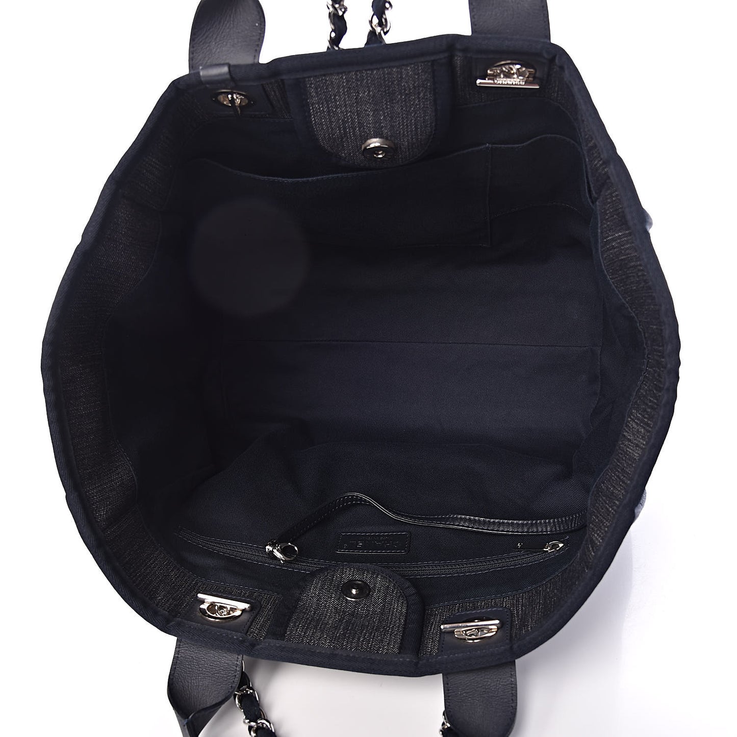 Denim Large Deauville Tote Dark Blue
