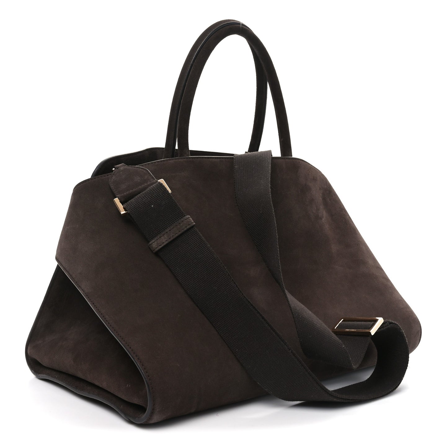 Suede Calfskin Large Hug Bag Testa Di Moro