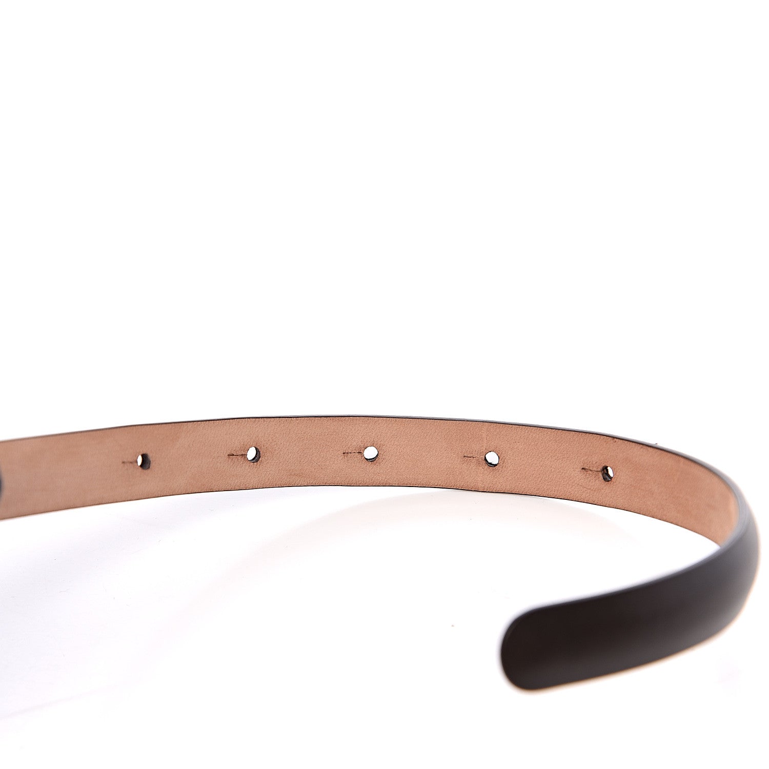 Gucci Calfskin Horsebit Skinny Belt 105 42 Black 5 of 5