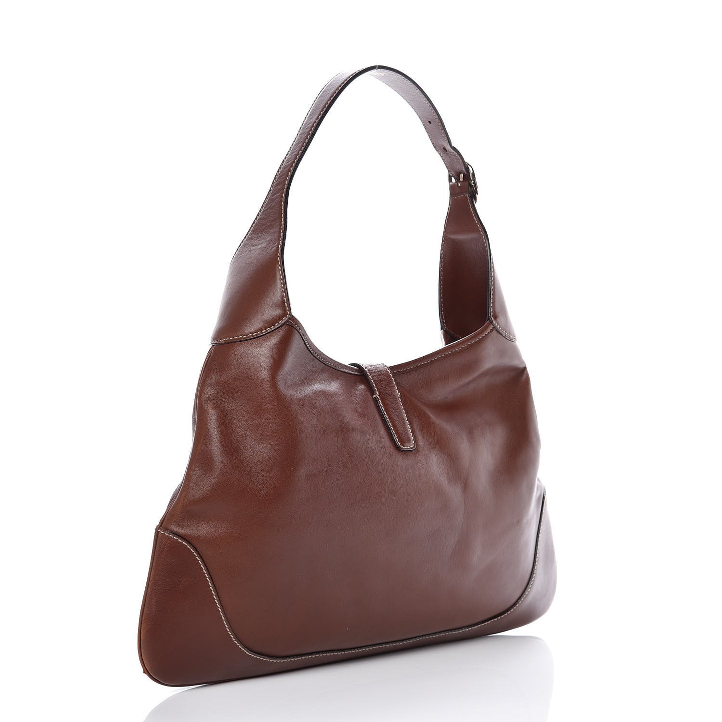 Calfskin Web Medium Jackie O Bouvier Hobo Brown