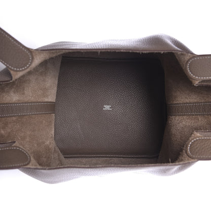 Hermes Taurillon Clemence Picotin Lock 22 MM Etoupe 5 of 11