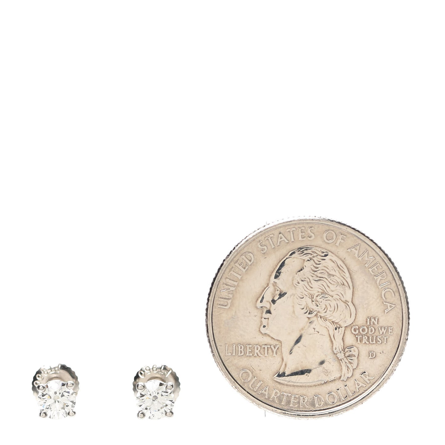 Platinum Diamond .60ctw Solitaire Earrings