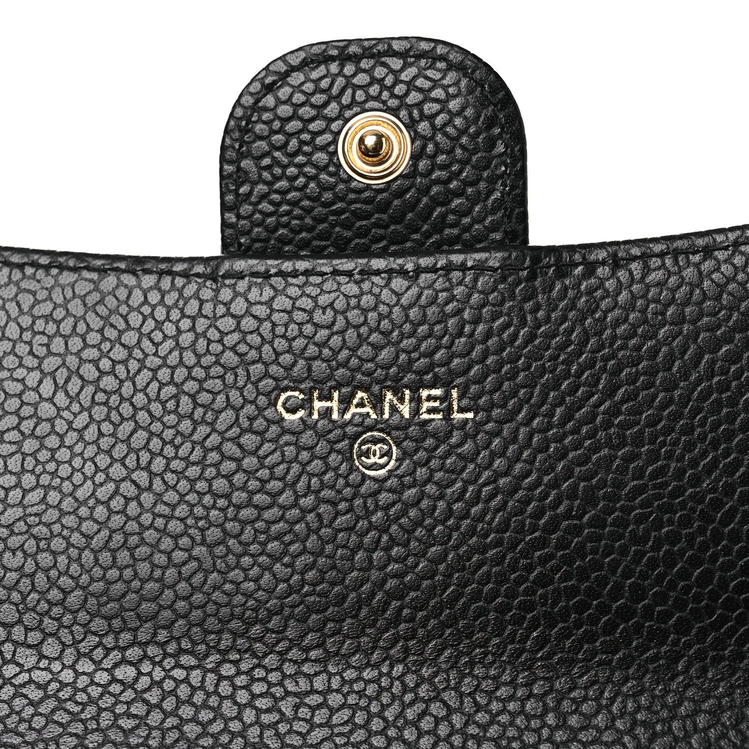 Chanel Caviar Quilted Large Gusset Flap Wallet Black 6 of 9