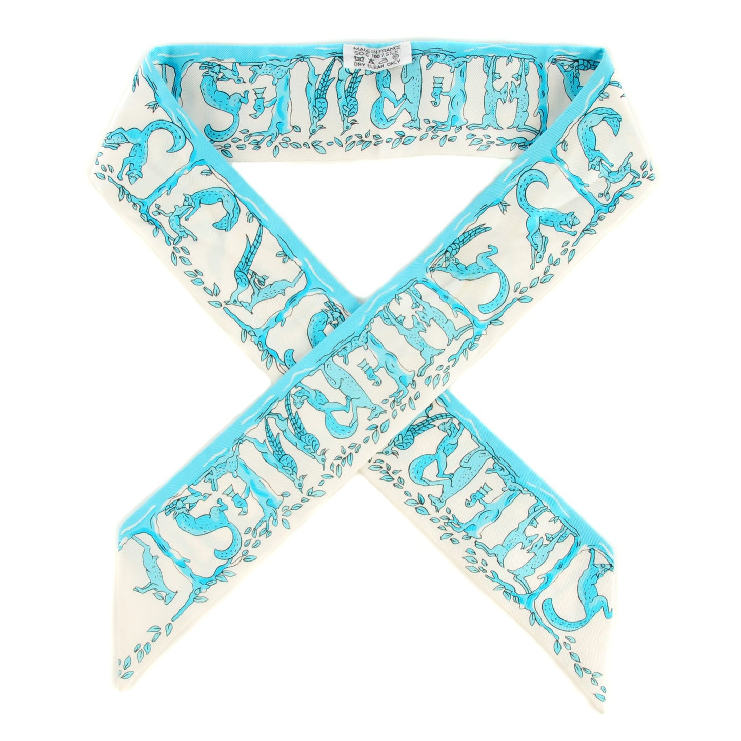 Silk Alphabet Twilly