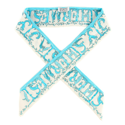 Hermes Silk Alphabet Twilly 1 of 4