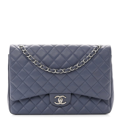 Chanel Lambskin Quilted Maxi Double Flap Light Purple 1 of 11