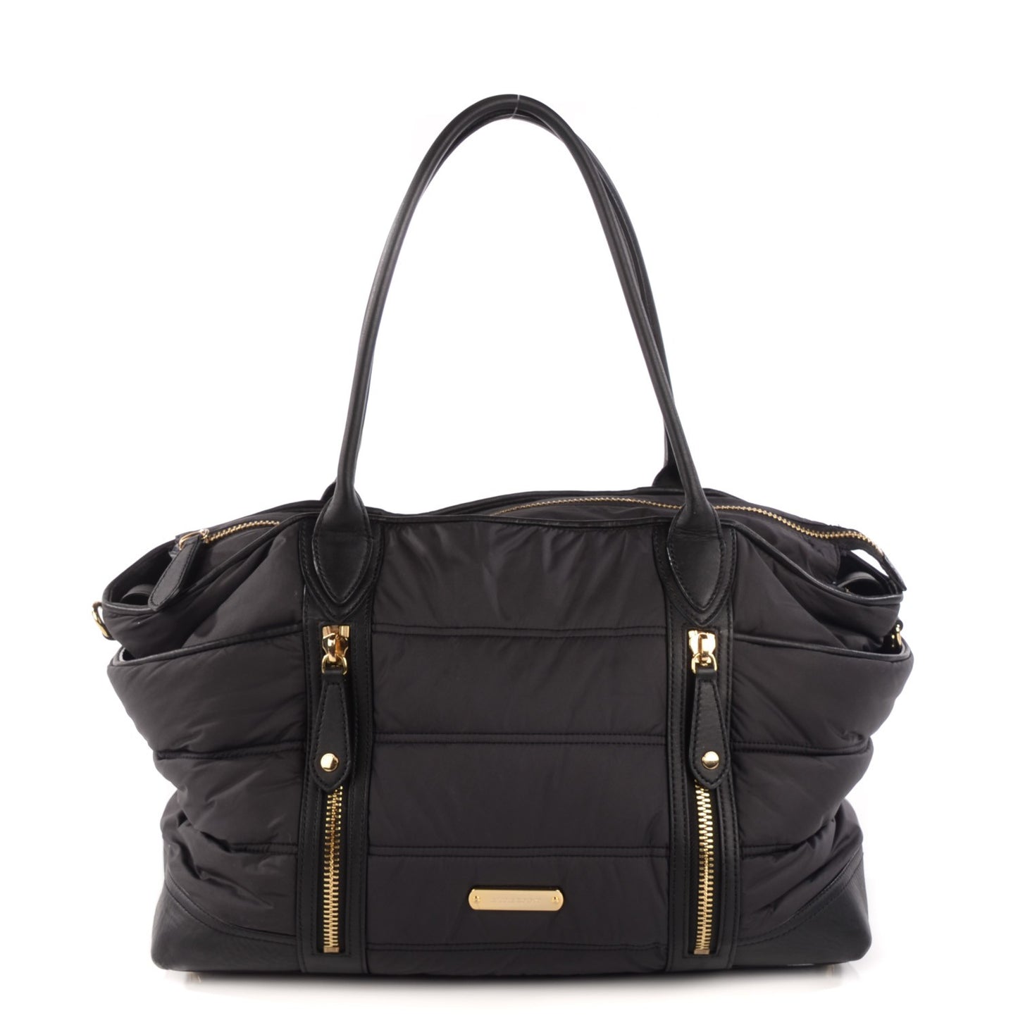 Nylon Large Olympia Diaper Bag Black