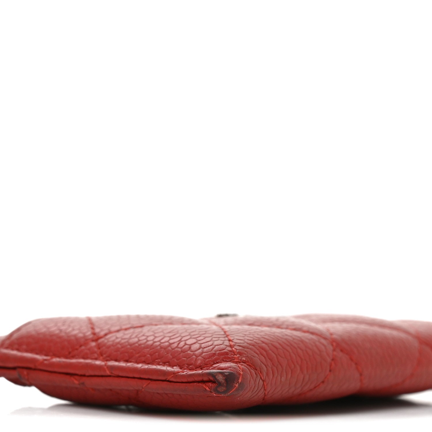 Chanel Caviar Quilted Card Holder Red 8 of 10