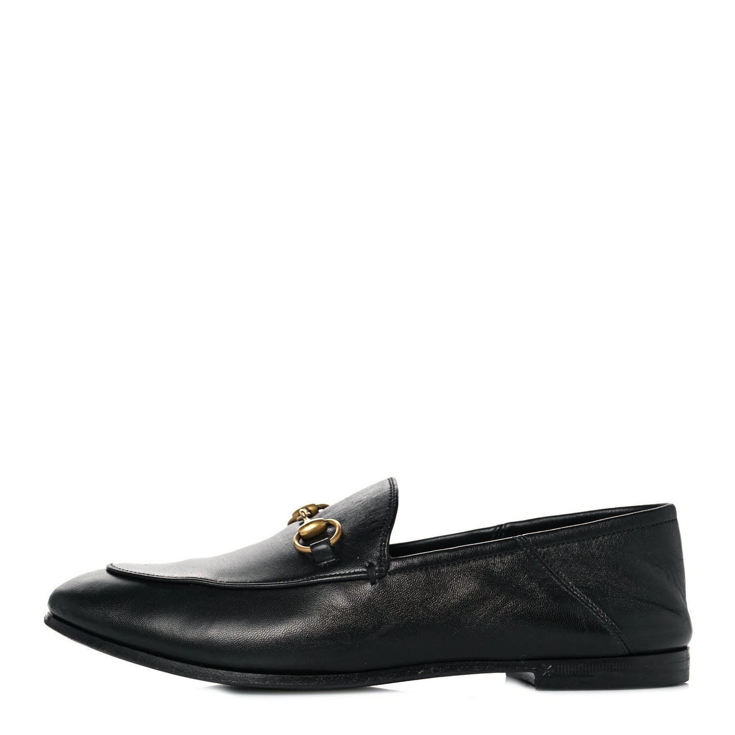 Lambskin Womens Brixton Horsebit Loafers 36 Black