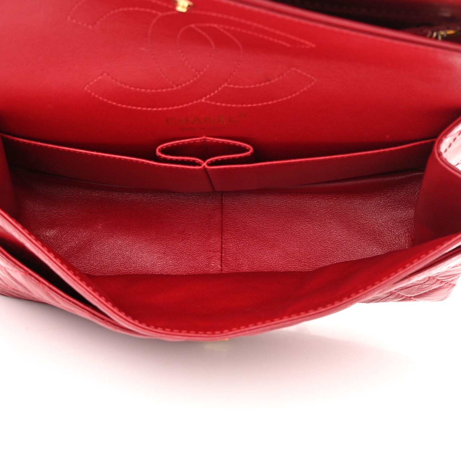 Chanel Aged Calfskin Quilted 2.55 Reissue 226 Flap Red 5 of 15