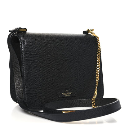 Valentino Garavani Grainy Calfskin Small VSling Shoulder Bag Black 3 of 9
