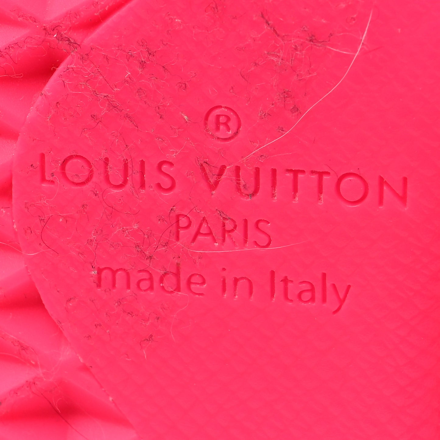 Grained Calfskin Embossed Monogram Mens Luxembourg Sneakers 6.5 Fluo Pink
