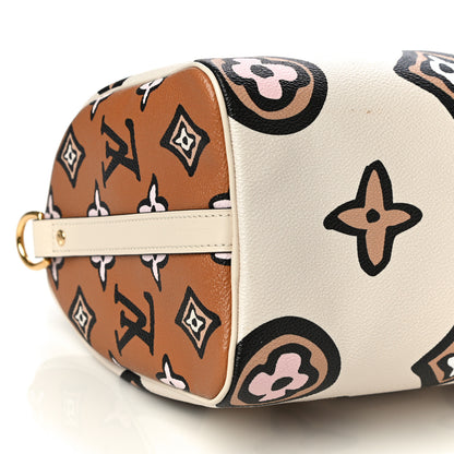 Louis Vuitton Monogram Giant Wild At Heart Speedy Bandouliere 25 Creme 8 of 11