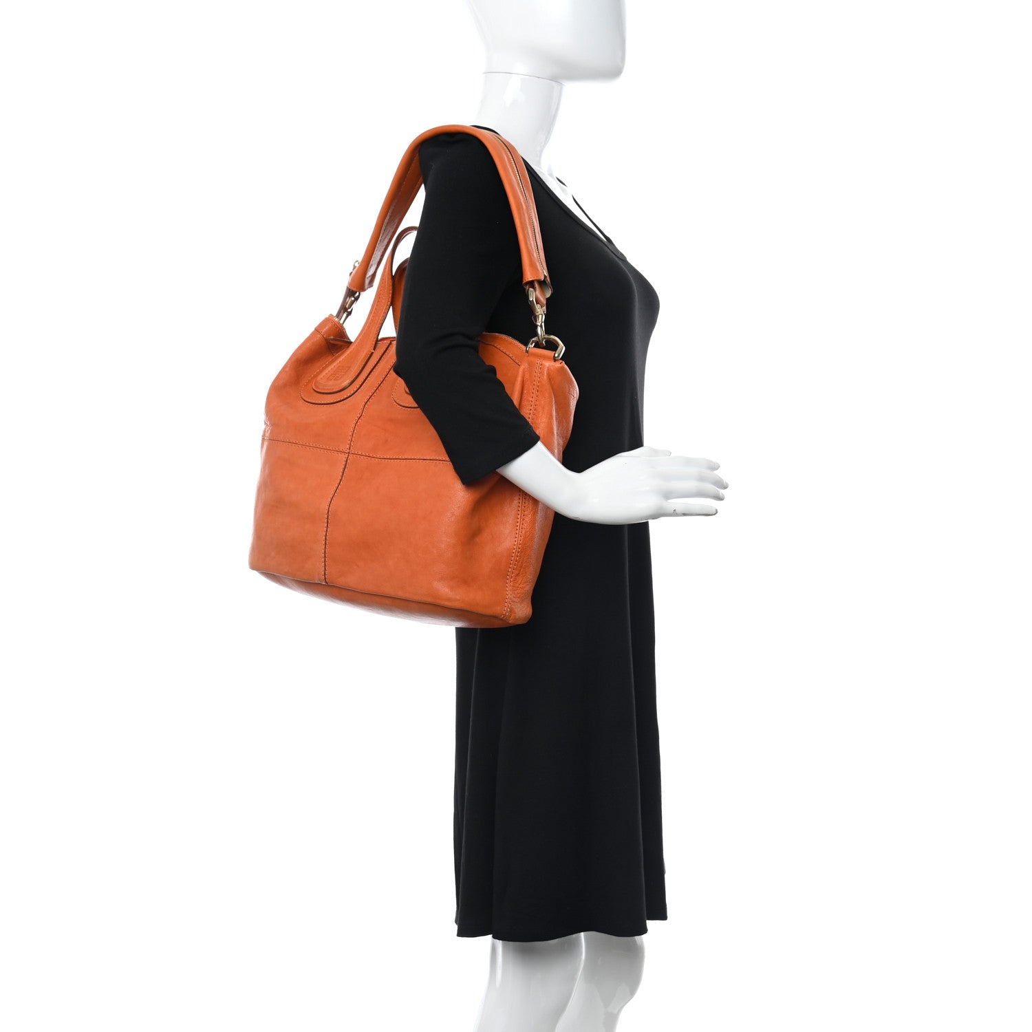 Givenchy Wrinkled Lambskin Medium Nightingale Orange 2 of 14